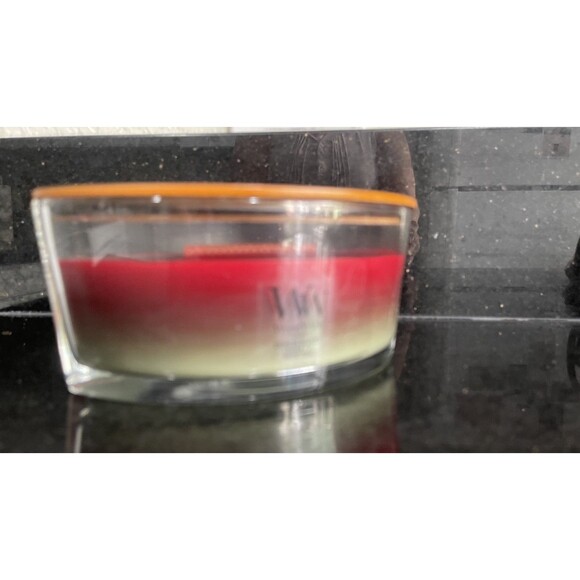 WoodWick Trilogy Candle Crimson Berries Fraser Fir White Teak 16oz New No Box - Picture 14 of 16